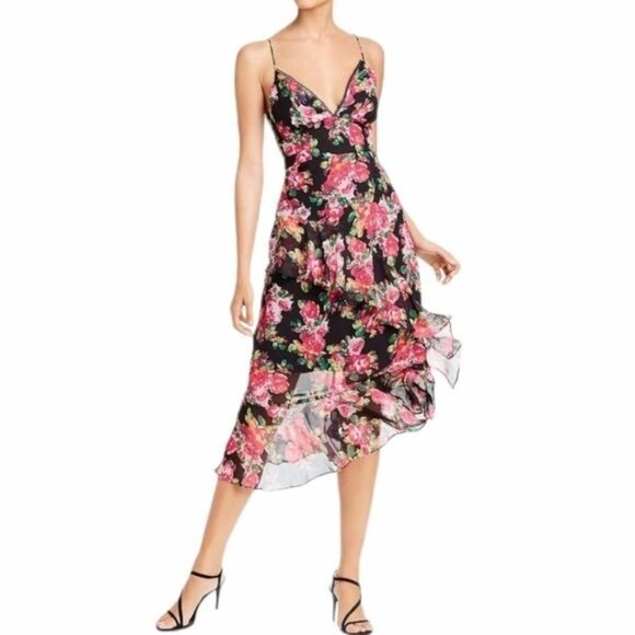 NWT Aqua Floral High low dress Size‎ XS - Picture 1 of 11